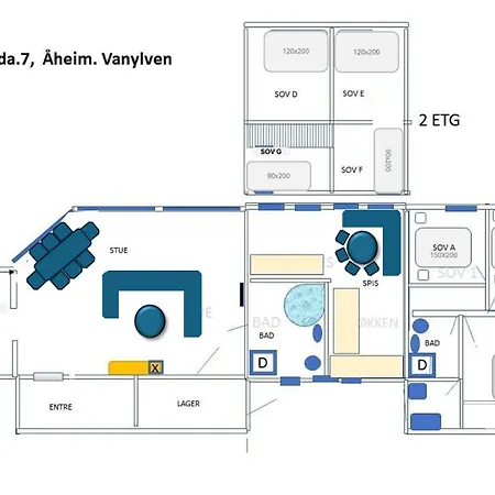 Smastranda Fjord بيت للعطل